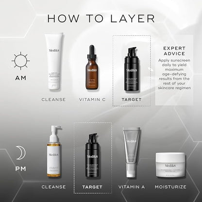 Medik8 Liquid Peptides Advanced MP - Peptide Serum - Face Serum for Wrinkle Reduction - Hydrating Serum Supports Collagen, Hyaluronic Acid - 1 oz