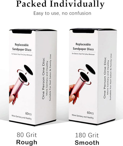 120pcs foot file sandpaper discs