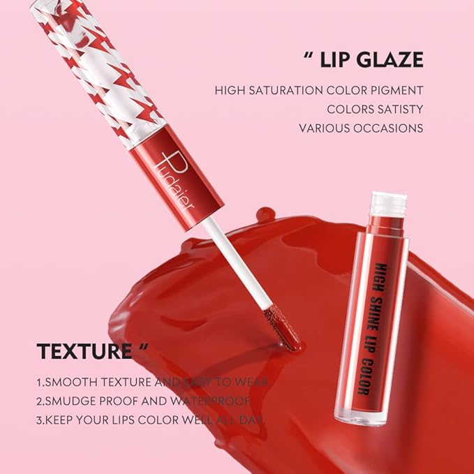 High Shine Lip Gloss with Clear Fixed Color High