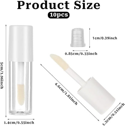 Empty Lip Gloss Tubes, 10 PCS 1. Mini Lip 2ml