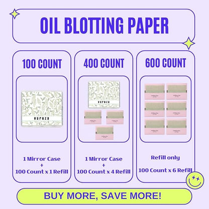 [400 Counts + Mirror Case] Green Tea Natural