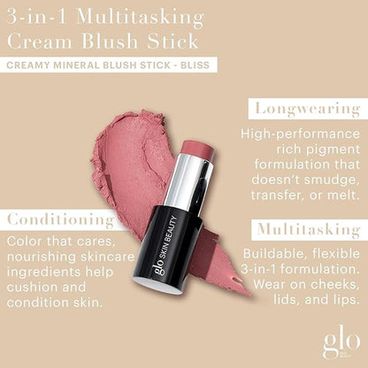 Glo Skin Beauty Cream Blush Stick (Bliss) | Skincare Benefits