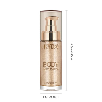 Body Shimmer Oil,Liquid Glow Illuminator Body Luminizer Glow Oz 101