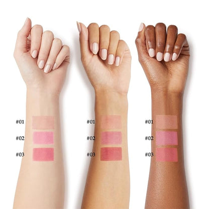 Cream Blush Makeup,Buildable Blush Stick for Cheeks,Matte Finish,Long Multi Stick