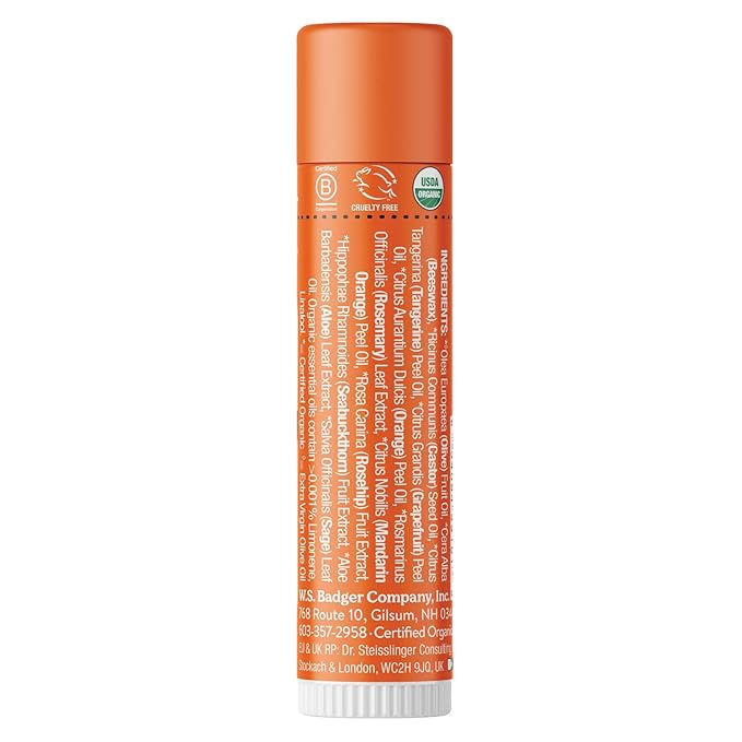 Badger - Classic Lip Balm, Tangerine