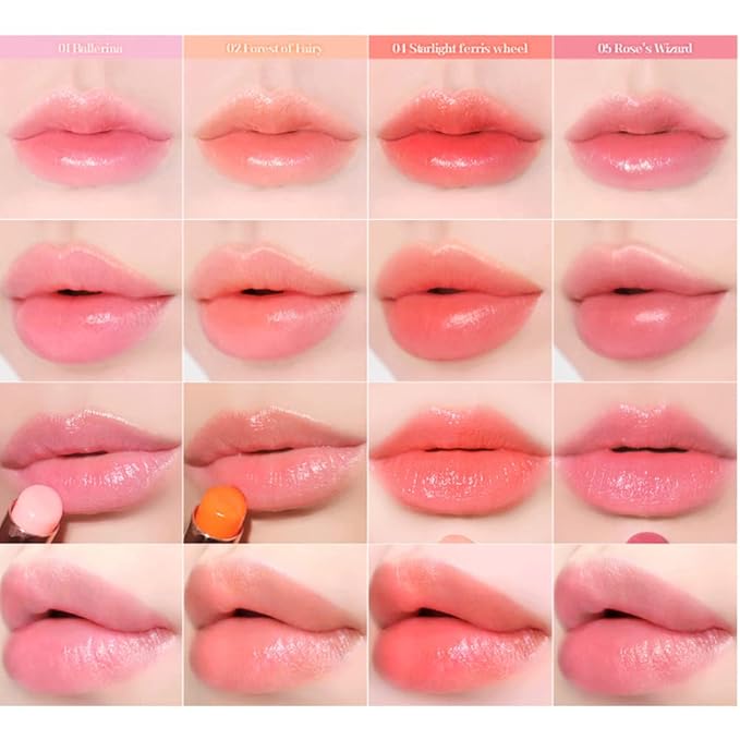 Sparkle Cute Lip Balm, Rose Red, Moisturizing,