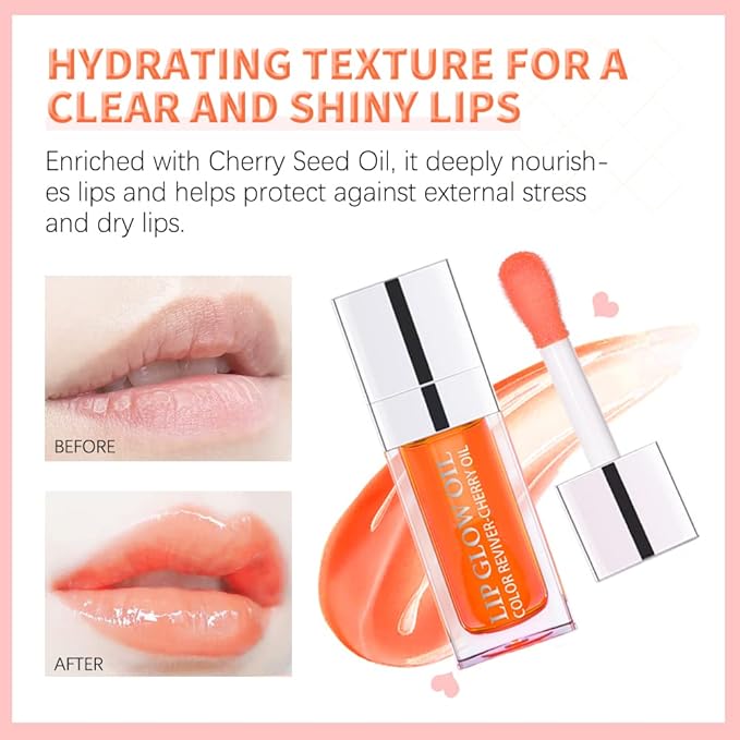 GL-Turelifes Plumping Lip Gloss Oil, Hydrating Lip Gloss GL-Turelifes