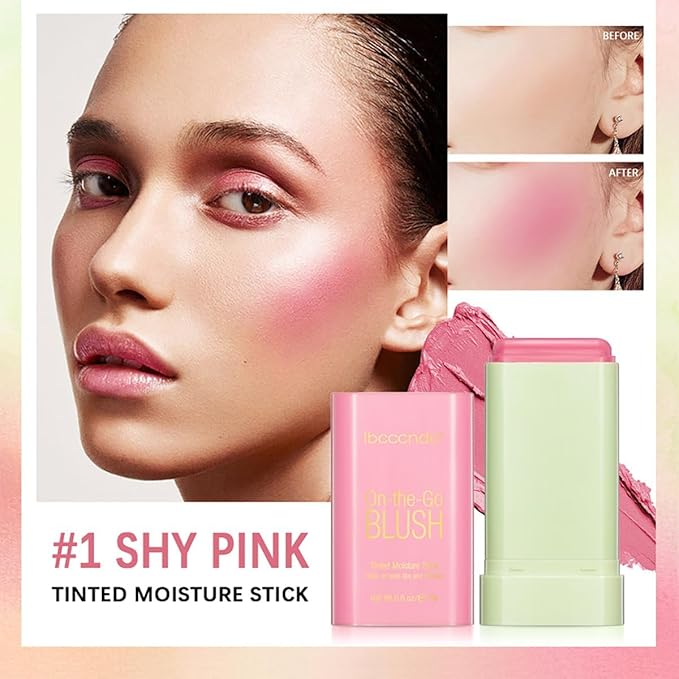 Multi-Use Makeup Blush Stick, 3-in-1 Cream Blush Stick
