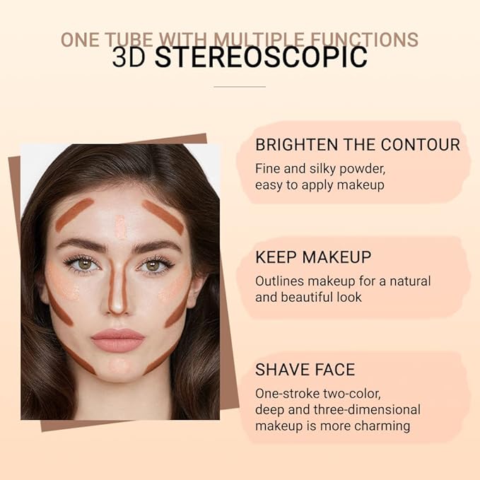 evpct 2In1 Cream Contour Stick Contouring Concealer Sticks