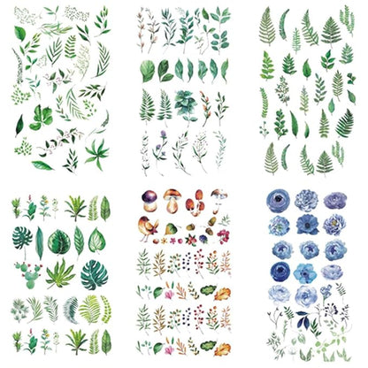 WEETUU 24 Sheets Small Floral Temporary Tattoo for Stickers (T05)