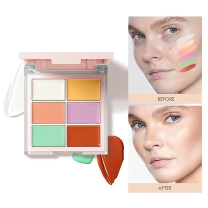 MAEPEOR Face Conceal Contour Palette 6 Colors Full