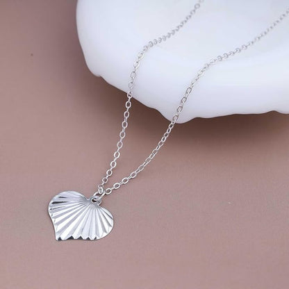 Boho Heart Pendant Necklace Gold Heart