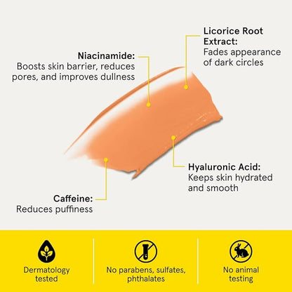 Lumin Instant Dark Circle Corrector for Men (Not A Concealer), Brightens Eyes, Reduce Dark Circles, Puffiness, Under Eye Men Makeup, Men's Eye Cream, Perfect for Deep Skin Tones, 20mL