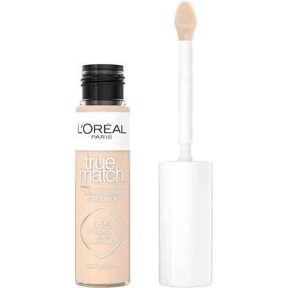 L’Oréal Paris True Match Radiant Serum Concealer, Brightening Caffeine, W3, 0.33 Oz