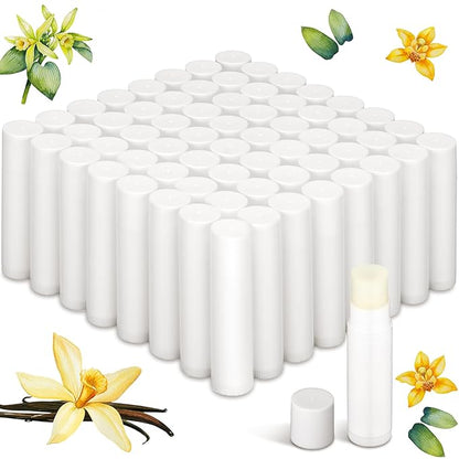 Demissle 150 Pcs Unlabeled Lip Balm Favors(Vanilla)