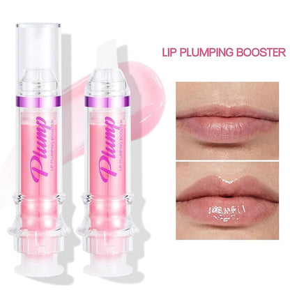 Lip Plumper Gloss,Natural Spicy Lip Plumping