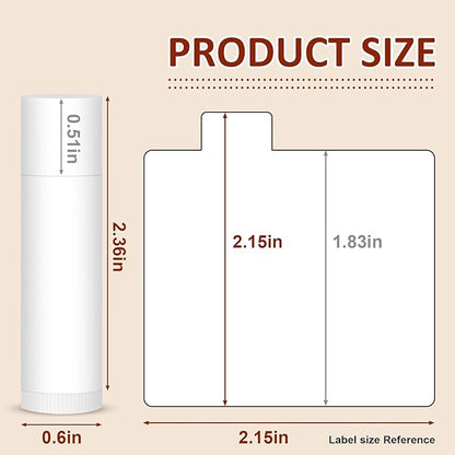 120 Pack Lip Balm Unlabeled, Natural