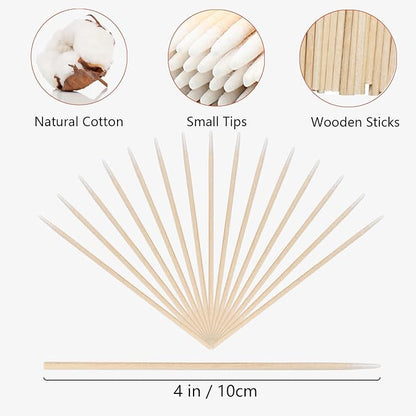800pcs pointed cotton swabs,4 inch