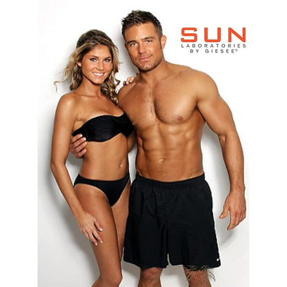 Sun Laboratories By Giesee Dark Sunsation Self Tanning Lotion 32 oz - Ultra Dark, Long Lasting, Fragrance Free Sunless Tanner for Men, Women - Organic, Non-Toxic, Natural Bronzer Self Tanner