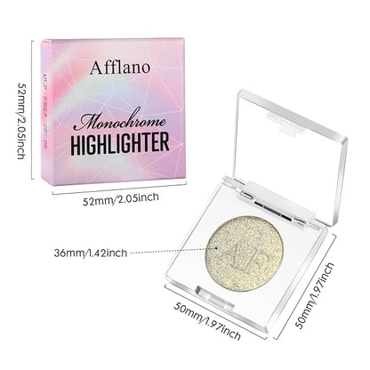 Highlighter Makeup Palette, Long Lasting New Formula, Dazzling Dazzling Shimmer,#3