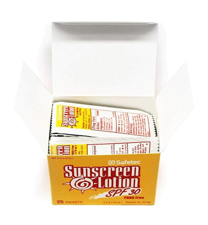 Safetec Sunscreen Lotion 1000 Packets SPF30+ and PABA-Free