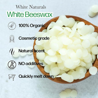 White Beeswax Pellets 1 lb (16 Candles