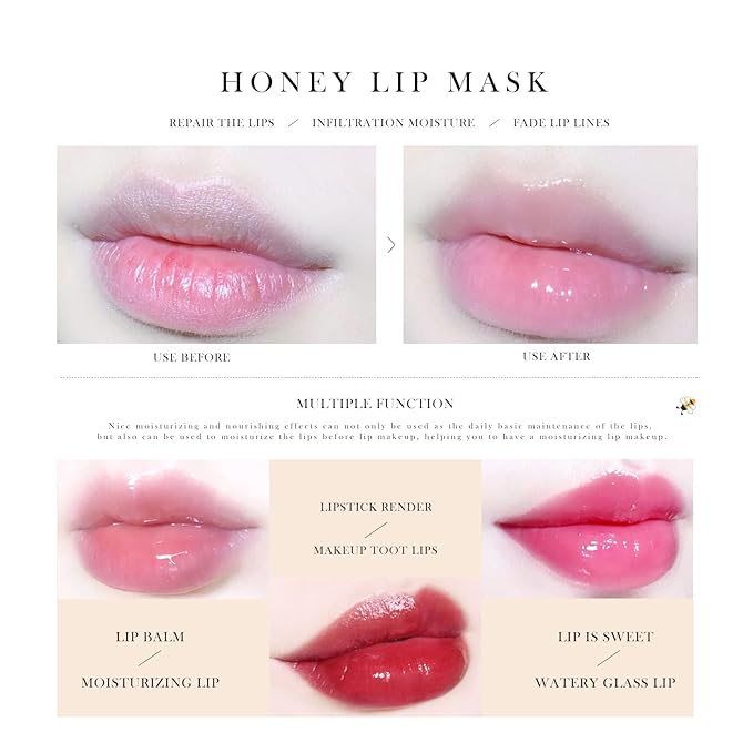 Honey Lip Balm Pot, Honey Lip Exfoliator