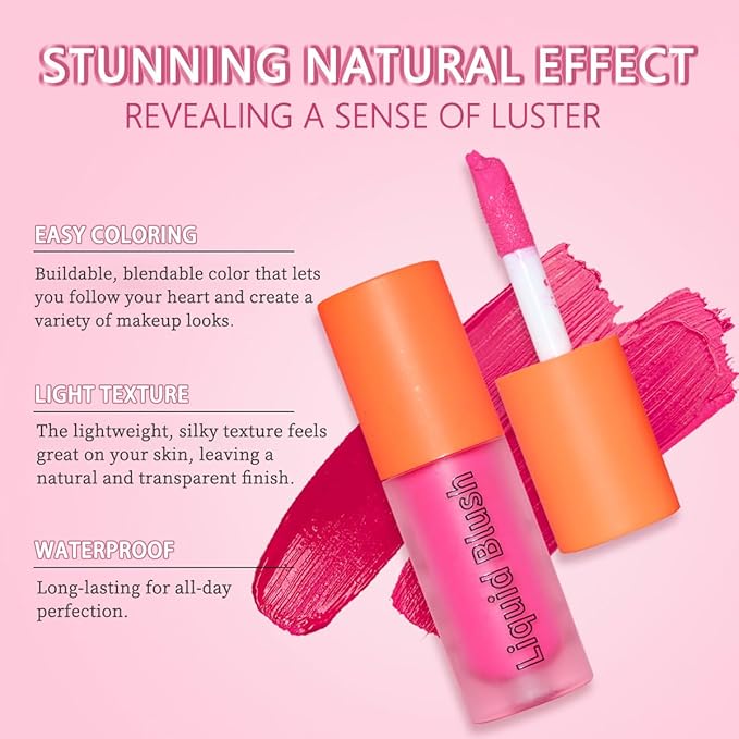 Liquid Blush, Long-lasting & Blendable Liquid Blus