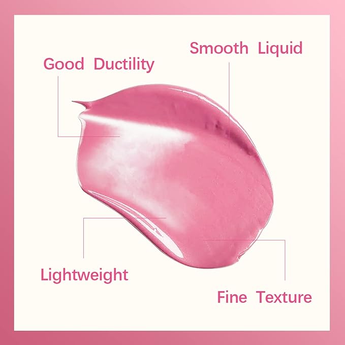 Erinde 2 Colors Liquid Highlighter and Blush Set,