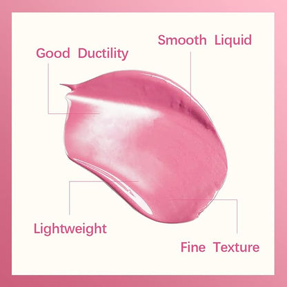 Erinde 2 Colors Liquid Highlighter and Blush Set,