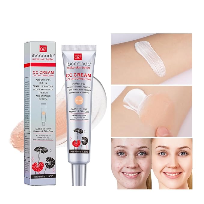 Color Correcting CC Cream,Invisible Pores Cream Foundation And
