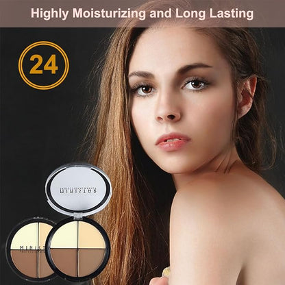 Contour and Highlight Palette Powder Contour Kit Concealing,