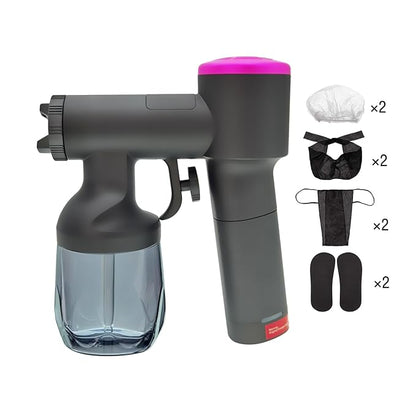 Cordless Spray Tan Machine Rechargeable and Handheld Spray Tan Gun Cordless with Spray Tan Disposables 9 in 1 Complete Set Used for Home Tan Mobile Tan Travel Tan Beach Tan