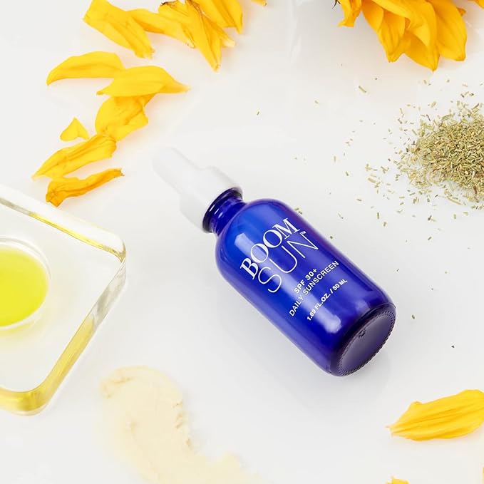 BOOM! by Cindy Joseph Boom Sun - SPF 30 Broad Spectrum Sunscreen for Women Designed for Mature Skin - Sunburn, UVA/B Rays & Blue Light Protection