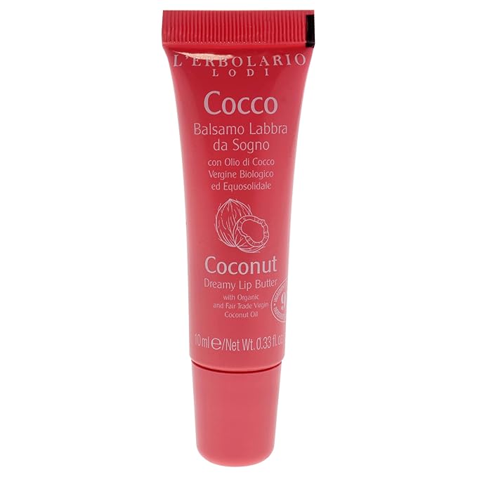 LErbolario Dreamy Lip Balm, Coconut, 0.3 Cruelty-Free