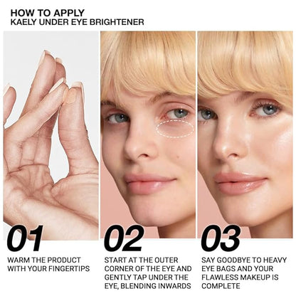 evpct 2Pcs under Eye Brightener, Nourishing Luminous under ojeras,10# Natural