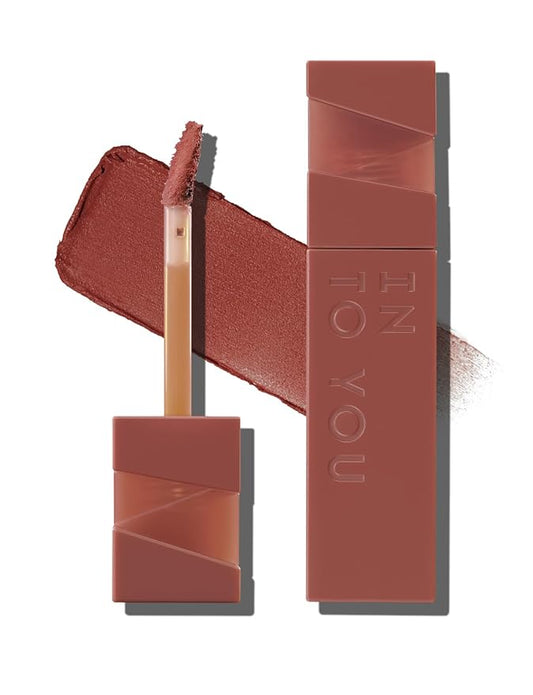 INTO YOU Matte Lipstick Velvet Lip Stain Lip Mud Long Lasting Waterproof Lipstick Lip Gloss Makeup Moisturizing Lipstick for Women (L-Tp01)