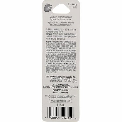 Lip Smacker Strawberry Lip Balm, 0.14 oz (Pack oz