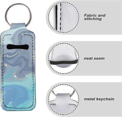 Lip Balm Holder Keychain Lipstick Protective