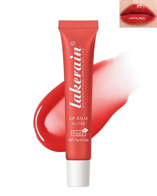 Lip Butter Balm Poppy, Hydrating Tinted Gift