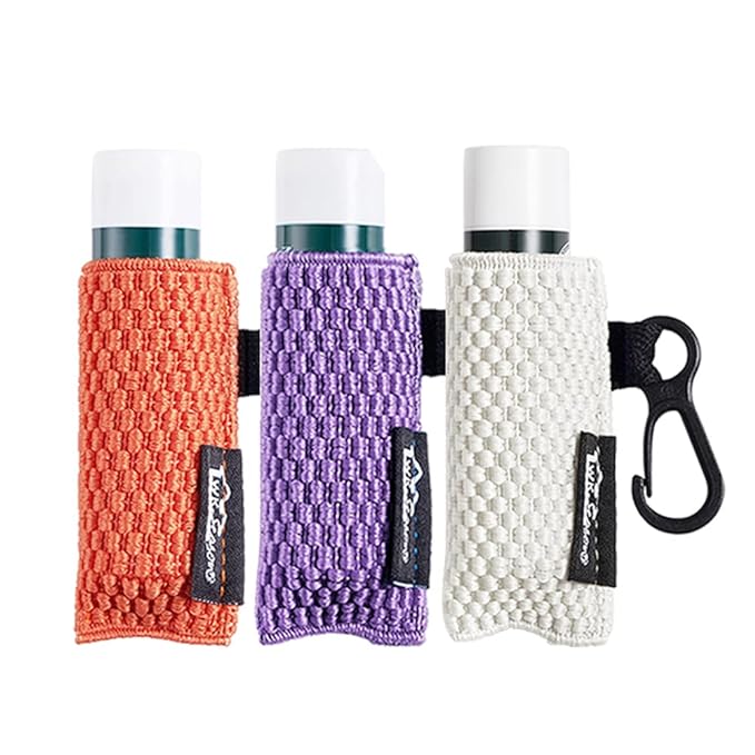 WKieason Lip Balm Sleeves Holder Keychain