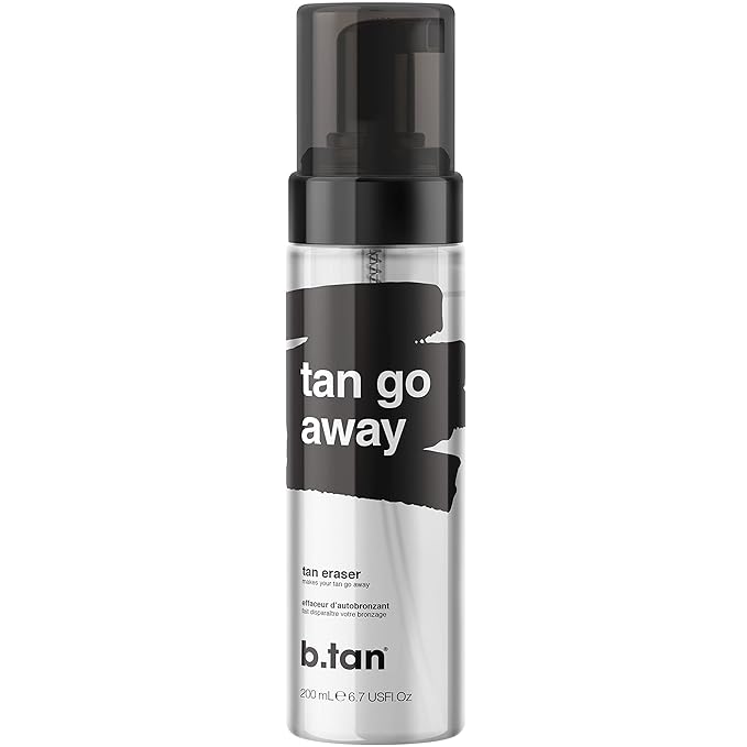 b.tan Self Tan Remover | Tan Go Away - Fast Sunless Tanner Eraser that Leaves Skin Prepped & Primed For Your Next Fake Tan, Vegan & Cruelty Free, Gentle Formula, 6.7 Fl Oz