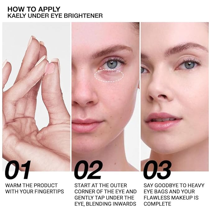 evpct 2Pcs under Eye Brightener, Nourishing Luminous under & 06#