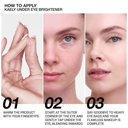 evpct 2Pcs under Eye Brightener, Nourishing Luminous under & 06#