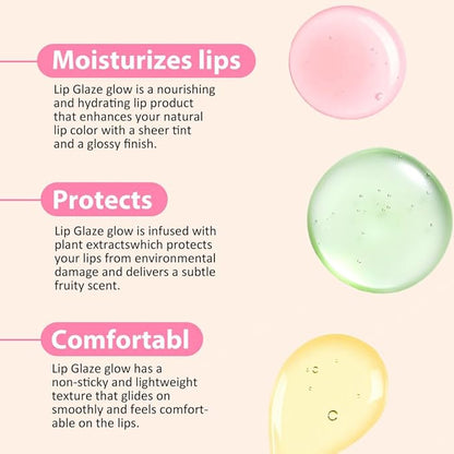 evpct 3Pcs Peach Aloe Vera Avocado Mini Clear Changing