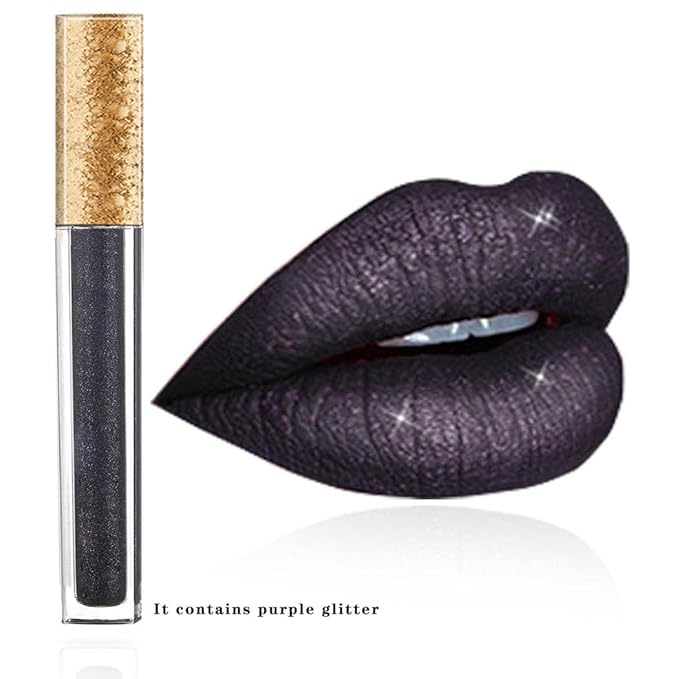Kilshye Matte Lipstick Long Lasting Liquid Lipsticks Waterproof Cream Lip Gloss High Pigment Lipstick Non Stick Cup Lip Makeup for Women and Girls Pack of 1 (Black 15)