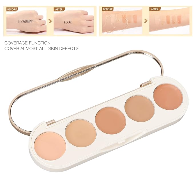 Waterproof Concealer Palette, High Coverage, Professional Long Lasting