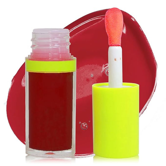 Lip Plumping Lip Gloss,Big Brush Head Lip Oil Hydrating Nourishing & Smooth Glossy Lip Glow Oil,Moisturizing Tinted Lip Gloss Lip Balm Shiny and Vegan Plumping Lip Tint Care(#05)