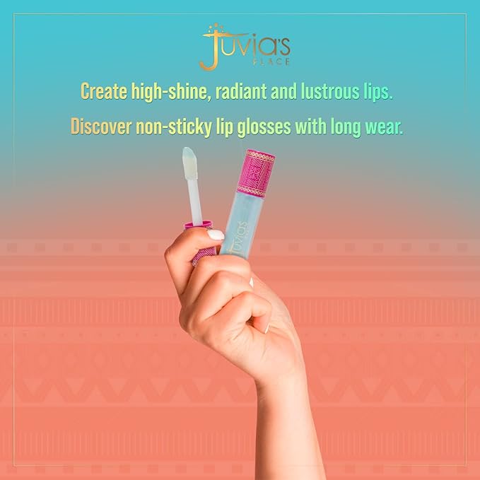 Juvia's Place High Shine - Glides on Creamy and Smooth,16 oz, Lip Gloss Garden of Juvia Flower Girl,Non-Sticky Long Lasting,Iridescent, Clear Gloss Glow,