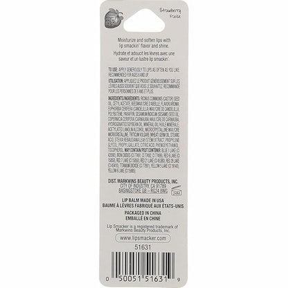 Lip Smacker Strawberry Lip Balm, 0.14 oz (Pack oz